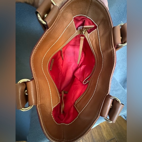 Vintage Dooney & Bourke Ice Blue Mini East/West Handle Tote Handbag - Picture 9 of 16